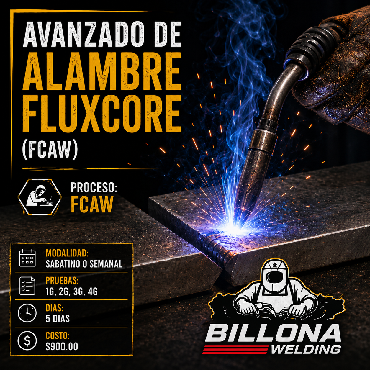 Taller Avanzado de alambre Fluxcore